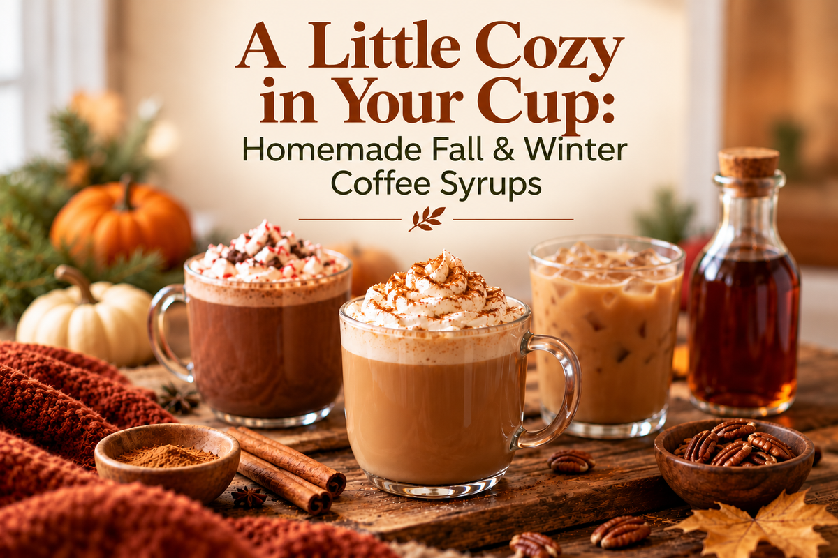 A Little Cozy in Your Cup: Homemade Fall & Winter Coffee Syrups