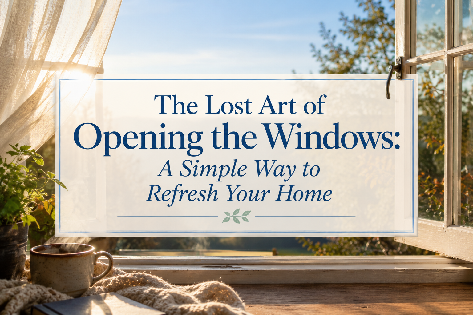 The Lost Art of Opening the Windows: A Simple Way to Refresh Your Home
