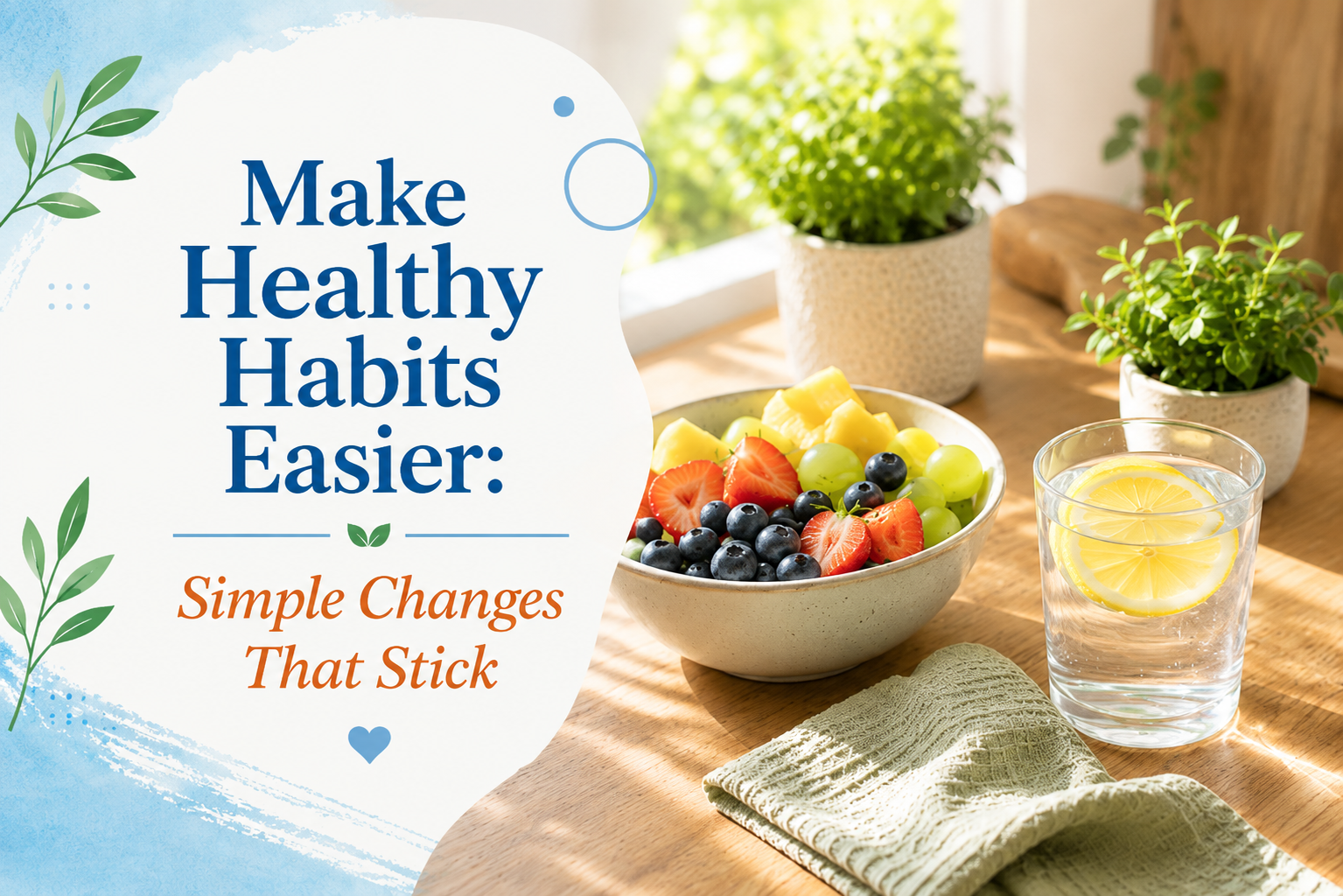 Make Healthy Habits Easier: Simple Changes That Stick